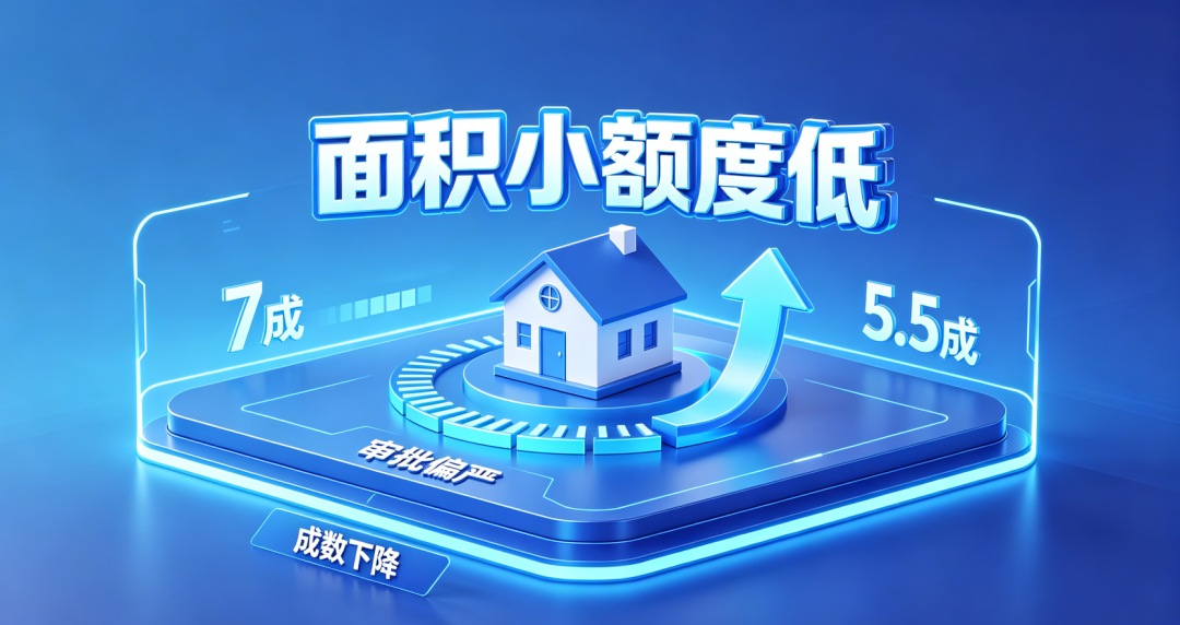 房屋面积小，贷款额度就低